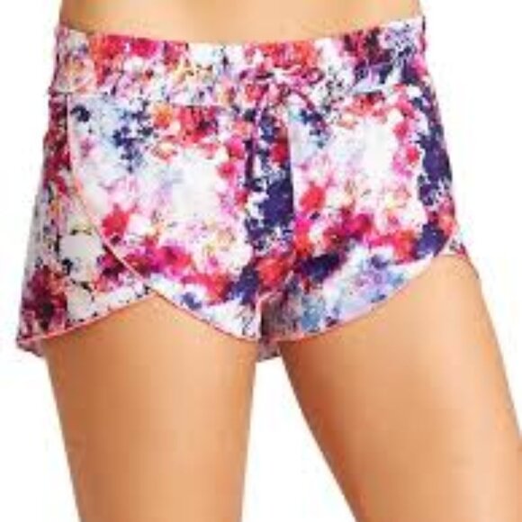 Athleta Hypersonic Petal Shorts in Ember Orange Multi Print - Picture 1 of 9